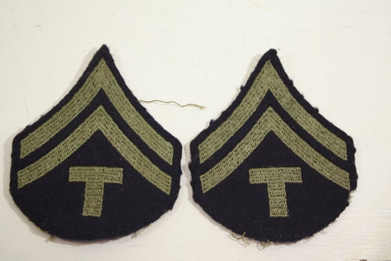 Vintage WWII US Army Corporal Tech 5 Patch