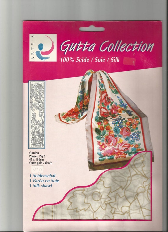 Arty's Gutta Collection Gordon Silk Shawl Silk Painting