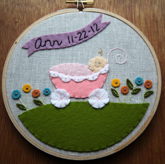 Custom Newborn Baby Girl Hoop