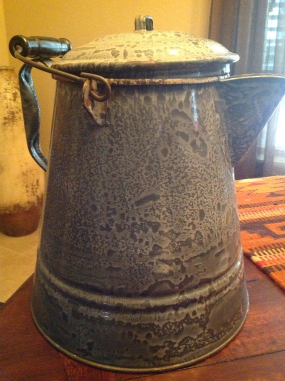 Cowboy Coffee Pot by OldSchoolDecor on Etsy