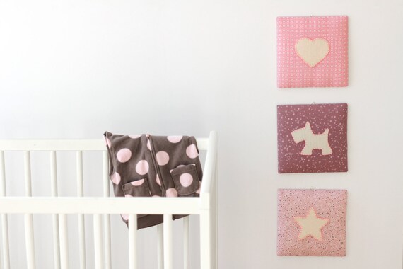 Custom made kids art / Decorative picture -Pink mix / Nursery art / Nursery  Decor