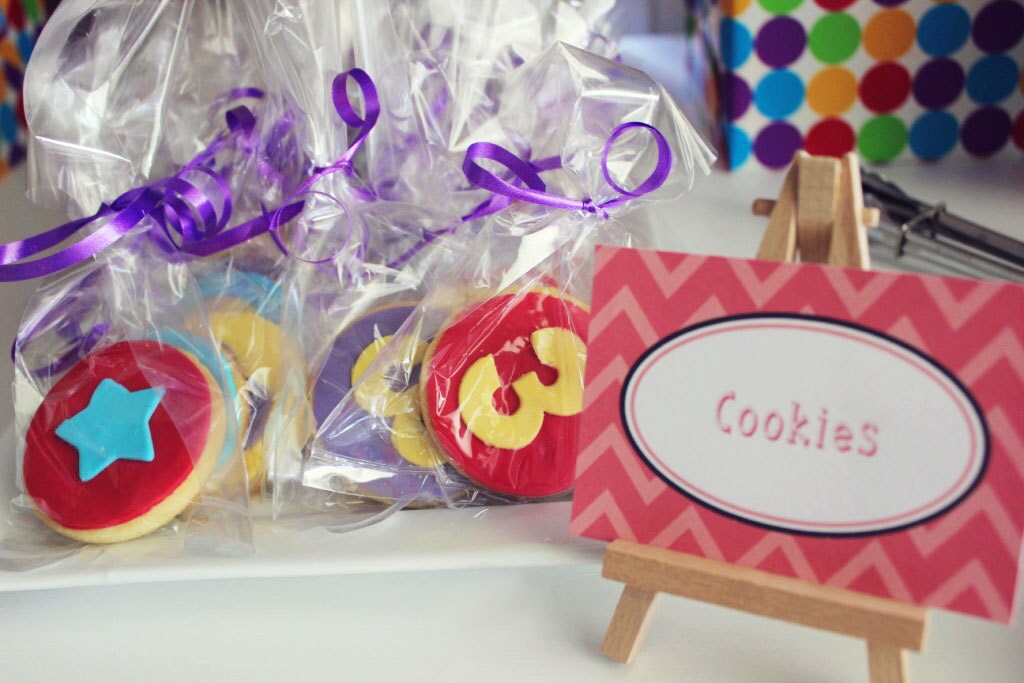 Unisex Boy or Girl Themed Buffet / Food Labels INSTANT