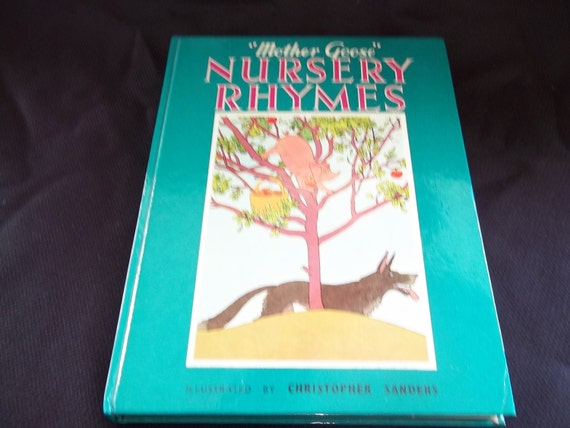 Mother Goose Nursery Rhyme Book 1970's Great by CjsCollection