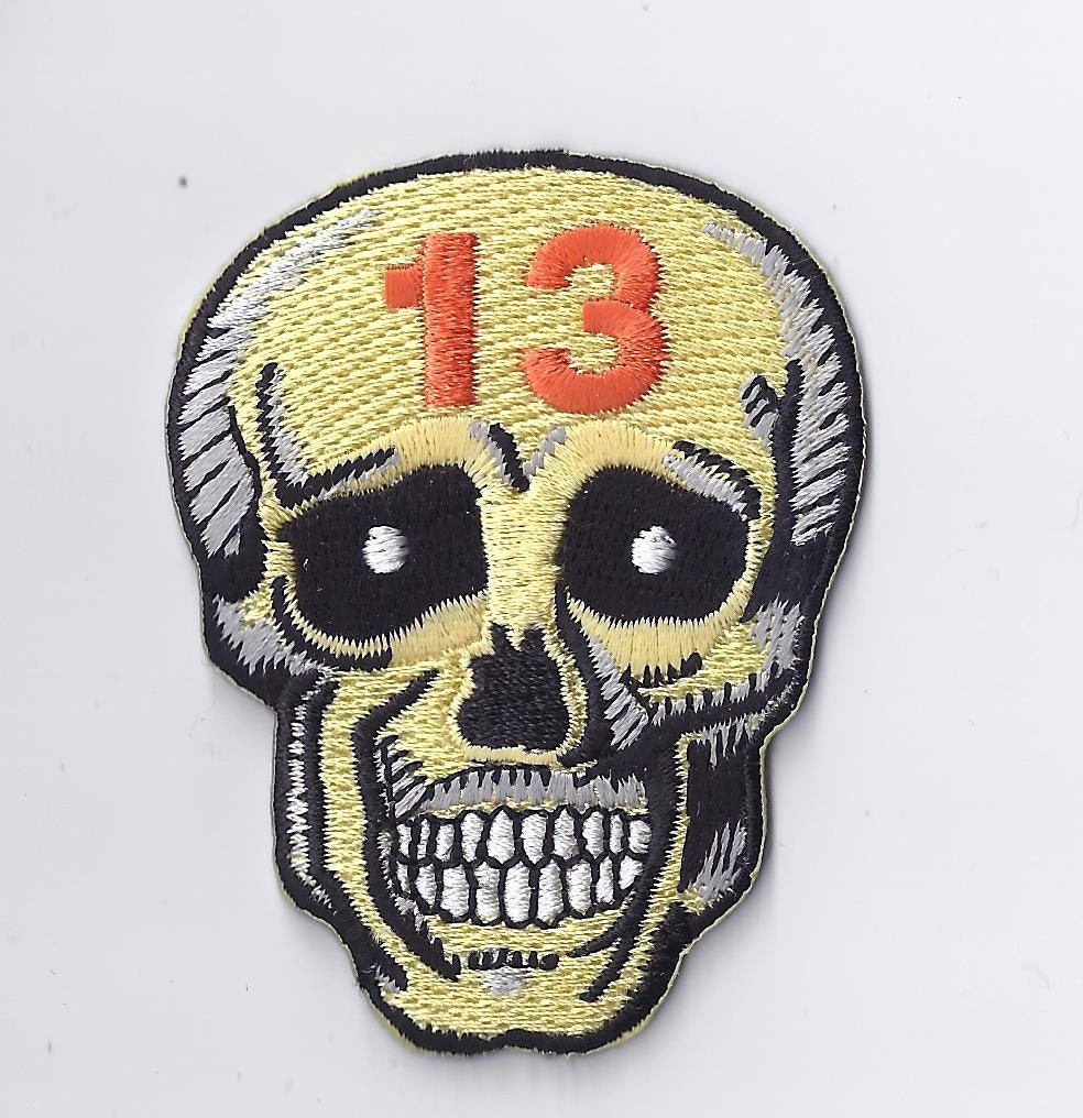 Skull Lucky 13 Motorcycle Biker Patch Made in by BestOnlyVintage