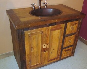 Reclaimed Wood Bathroom Vanity
