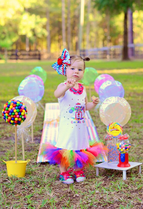 Items similar to Candyland tutu dress-Candy land tutu dress- candy land ...