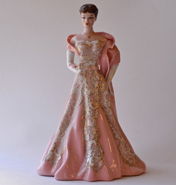 Vintage Pink Lady Figurine