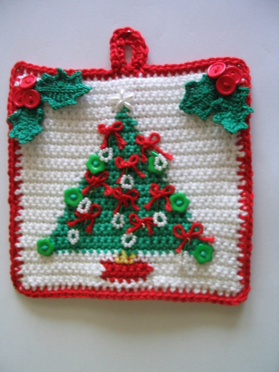 Download Christmas Tree potholder pattern INSTANT DOWNLOAD