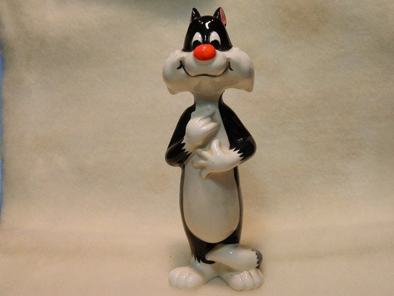 Vintage Sylvester Cat Statue By Warner Brothers