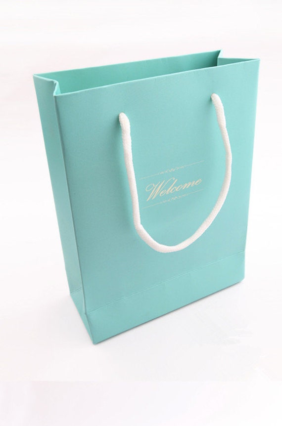 Tiffany Blue Wedding Favors Bags Blue as robin by sweetywedding