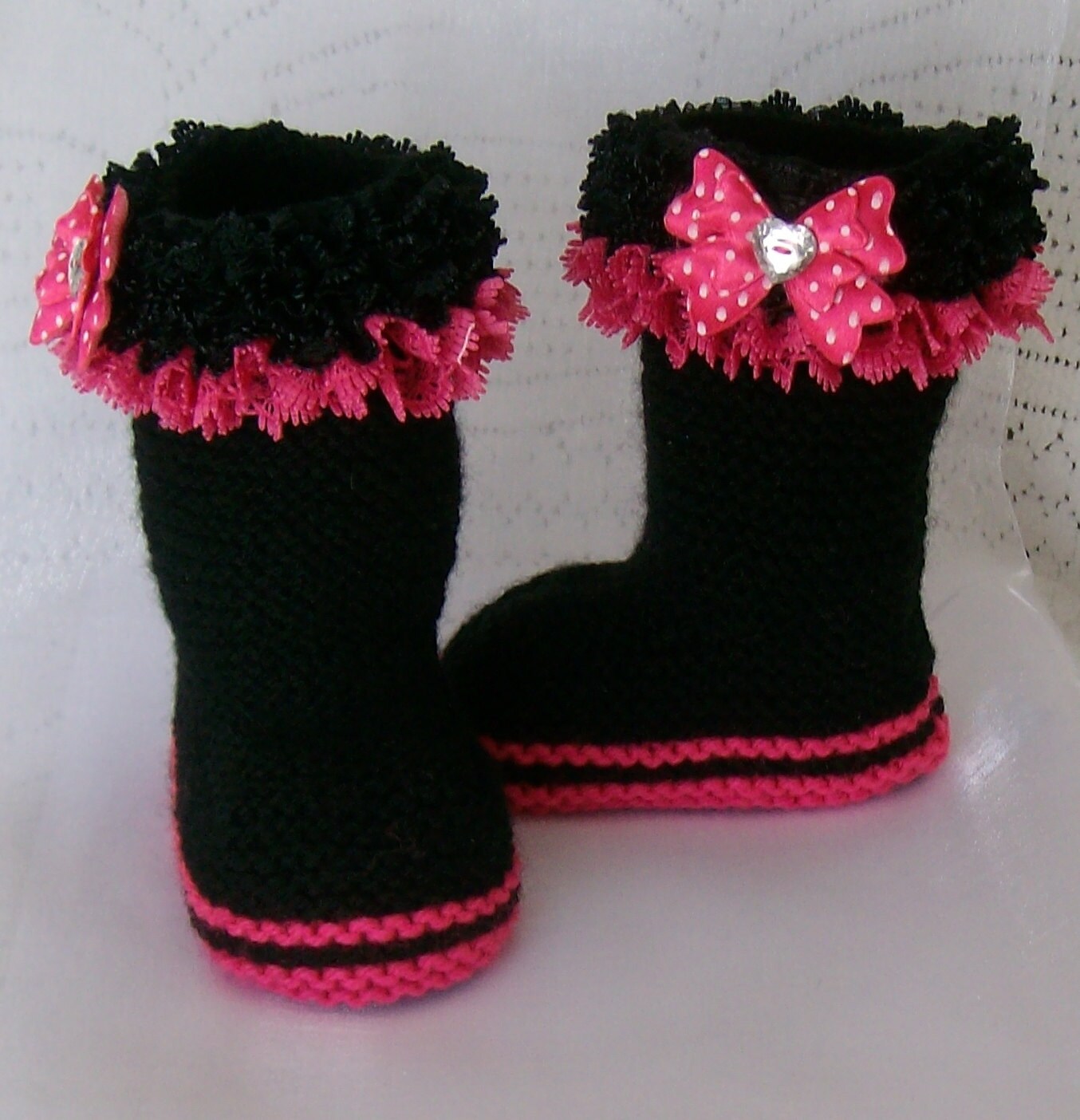 knitted knee high boots