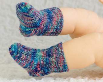 FREE KNITTING PATTERN, Baby Socks Sample Pattern, Free Baby Knitting Pattern, Newborn Socks Knitting Pattern, Pdf, Instant Download