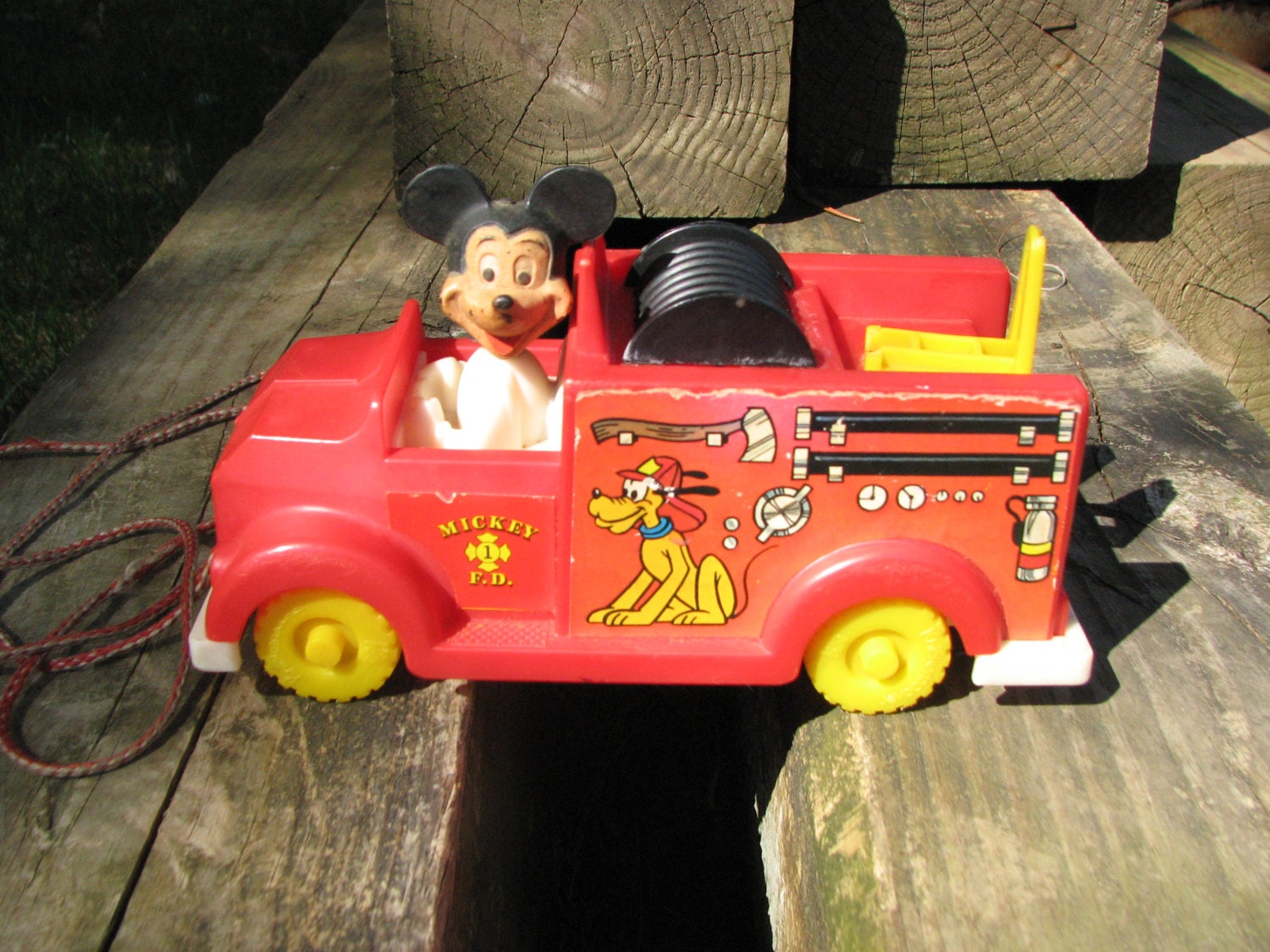 mickey mouse fire truck remote control