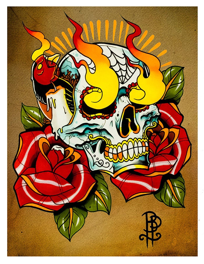 Art fantasy moon skull tattoo Hand drawing and make graphic vector  12506050 Vector Art at Vecteezy
