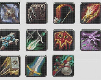 World Of Warcraft Inspired Logo - 11 Class Tiles