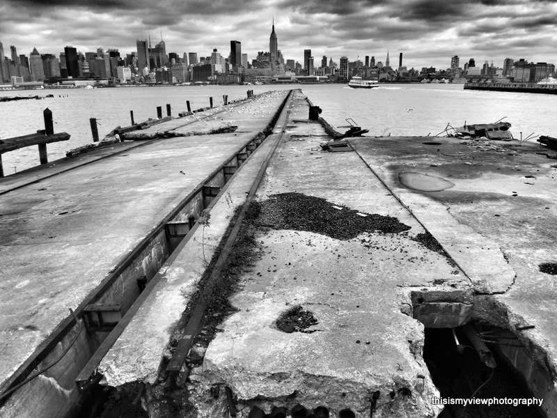 Old Pier Hoboken Original Photograph by myviewphoto on Etsy