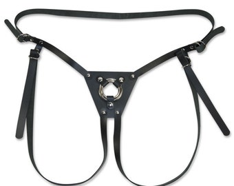 Strap On Dildo Harness - Leather