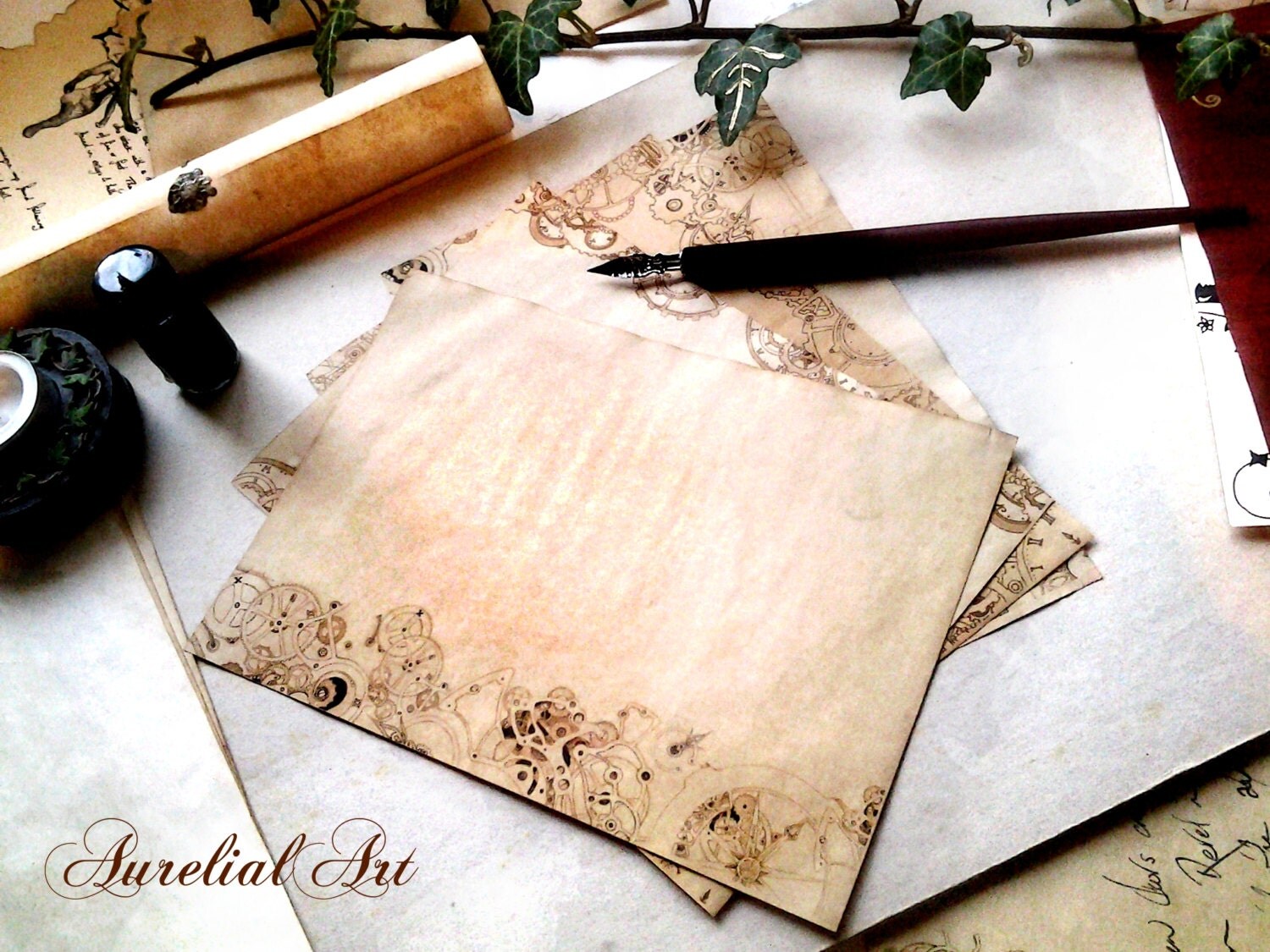 Victorian writing paper