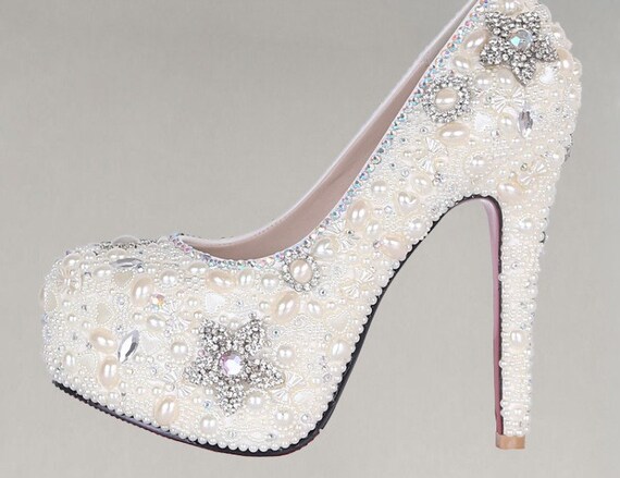 bling heels wedding