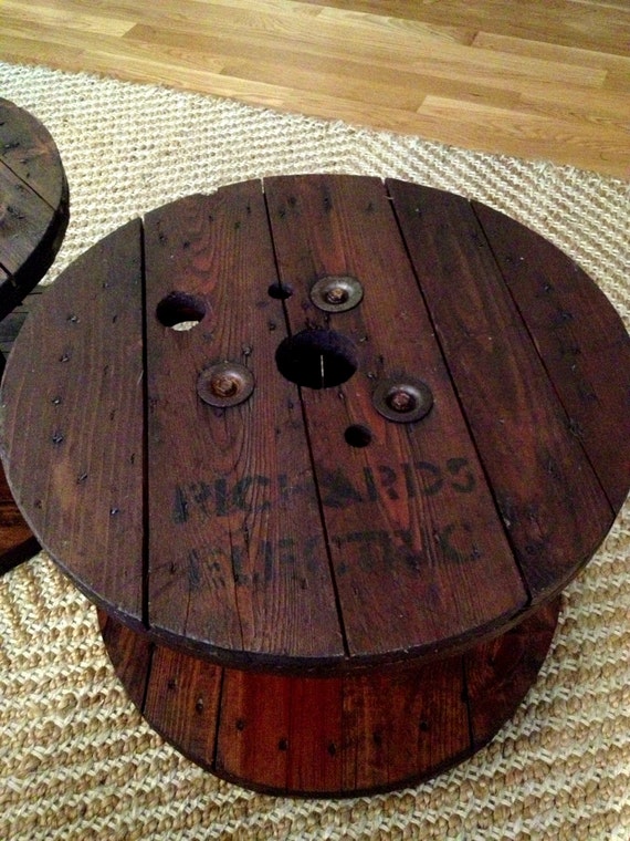 Cable Spool Wooden Coffee Table By BeesintheBonnetTD On Etsy