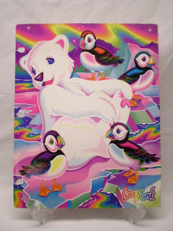 Vintage Lisa Frank Roary the Polar Bear by PaperCrownToys on Etsy