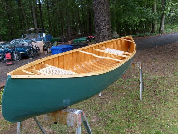 Items similar to 12' Cedar-Canvas Canoe on Etsy