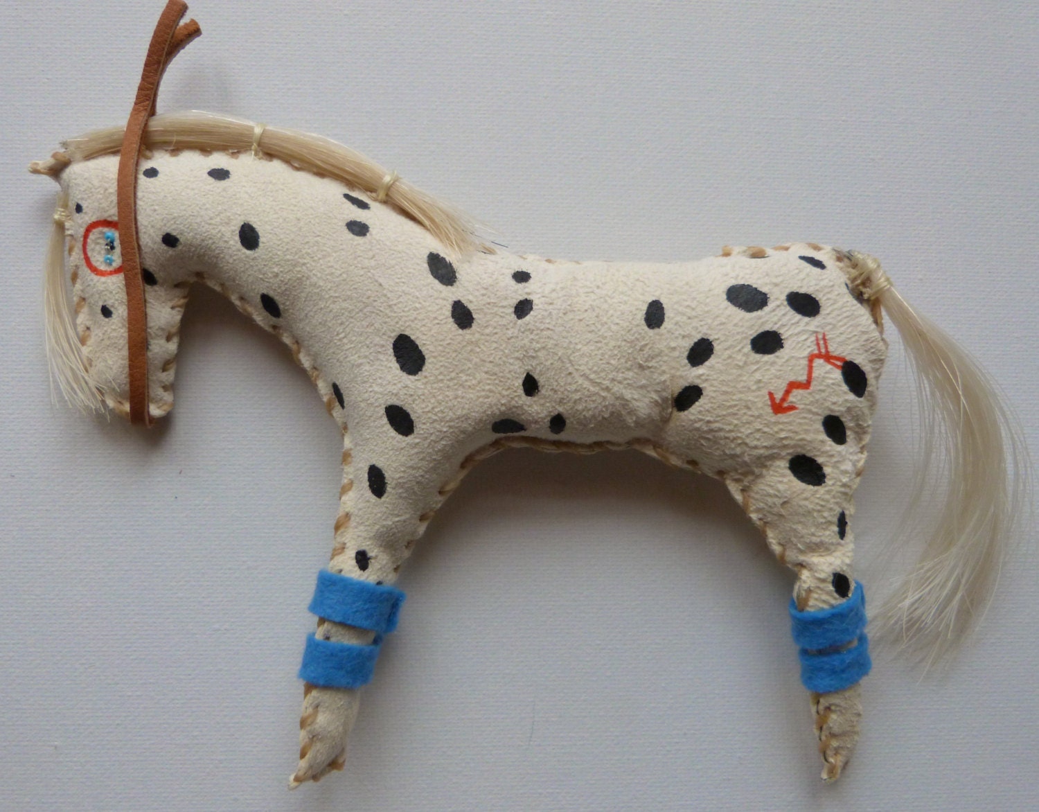 Native American Indian horse doll primitive folk art handmade