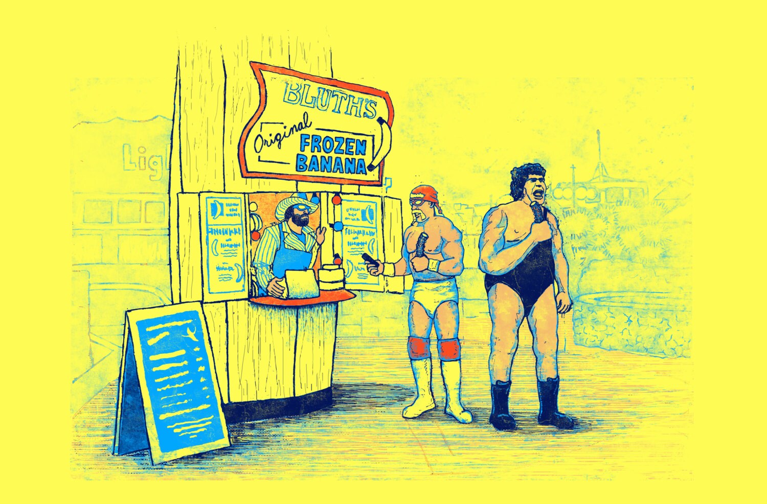 Arrested Development WWE Banana Stand Poster by ArtJakeMade