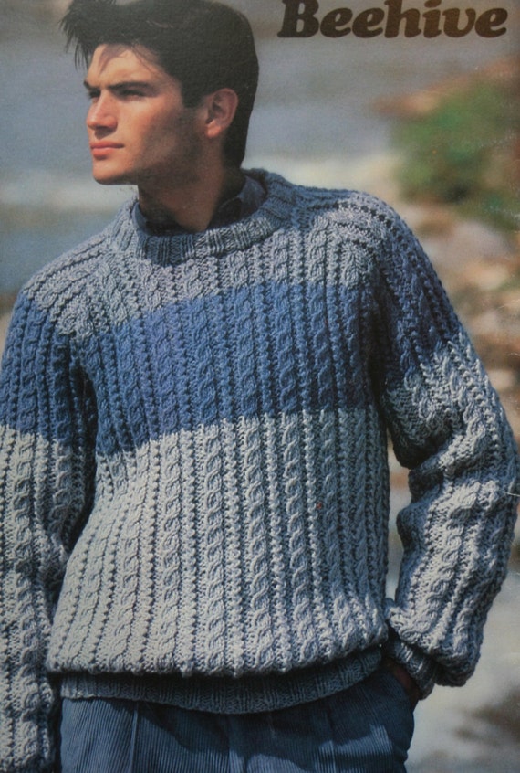 Sweater Knitting Patterns Chunky Choice Beehive Patons 472 ...