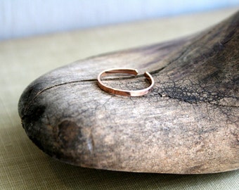 14K Rose Gold Fill Toe Ring- Flat -1.5mm