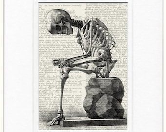 Skeleton dictionary page print
