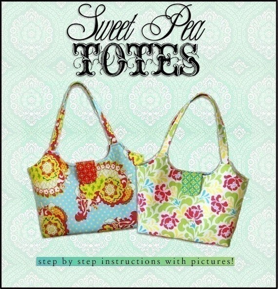 SIMPLE and CHIC PDF Sewing Pattern / Sweet Pea Totes