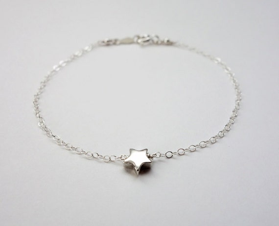 Items Similar To Sterling Silver Star Bracelet Wish Upon A Star