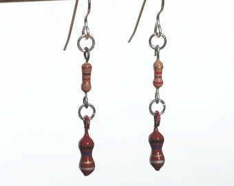 Resistor Earrings- Computer Jewelry, Found Object Jewelry, Geek Gift, Industrial Jewelry, Electronic Jewelry, Found Object Jewelry, Techie