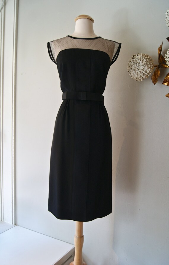 1950s Dress // Vintage 50's Perfect Little Black Dress S