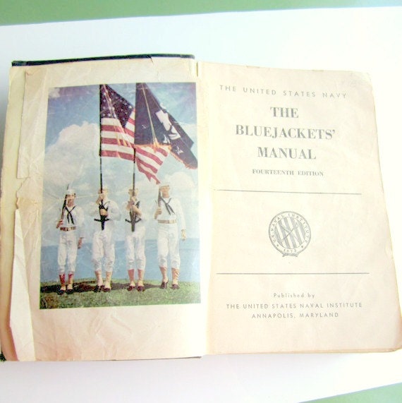The Blue Jackets Manual US Navy Book 1950