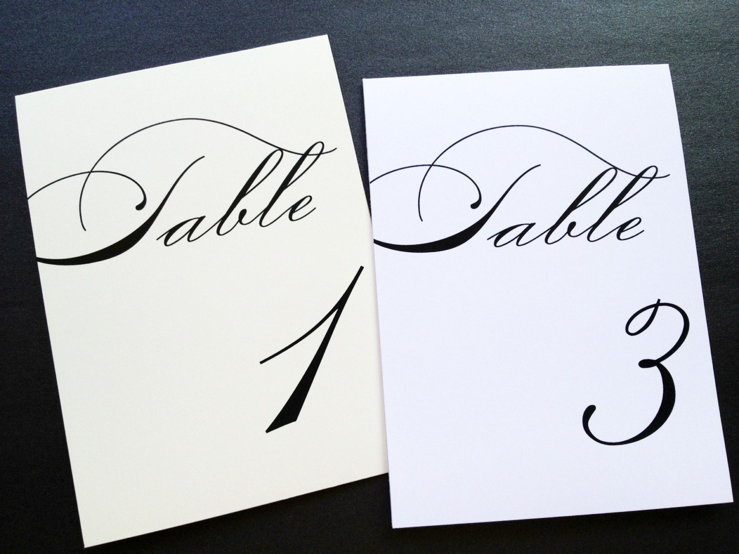 Elegance Table Numbers Table Number Tents by LittleSparkCreations