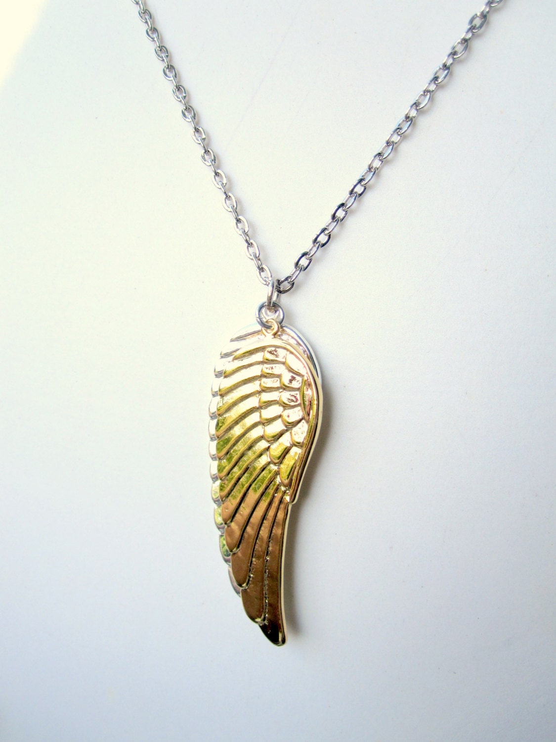 Angel Wings Necklace Silver Gold Men Necklace For by pearlatplay