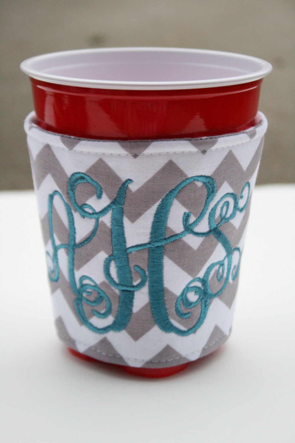 16oz Koozie solo cup koozie personalized by SouthernStyleStitche