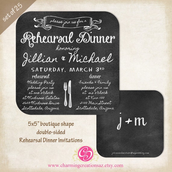 Rehearsal Dinner Invitations Etsy 3