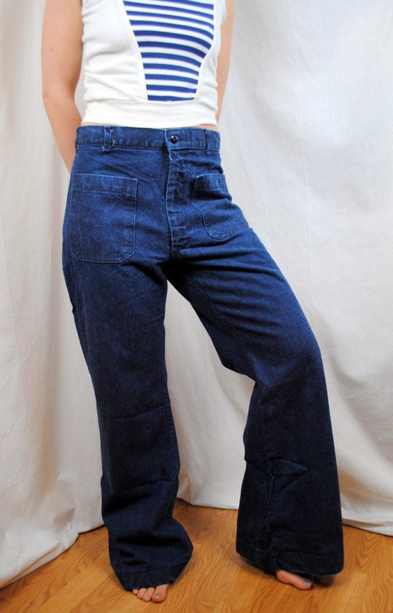 Vintage Navy Bell Bottom Sailor Jeans 32