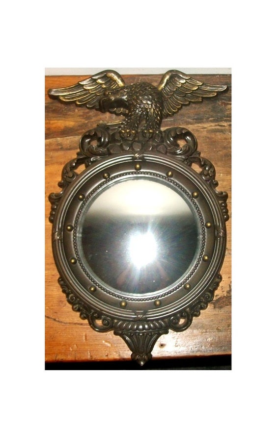 Vintage Eagle Round Mirror by Dart by Junkydory on Etsy