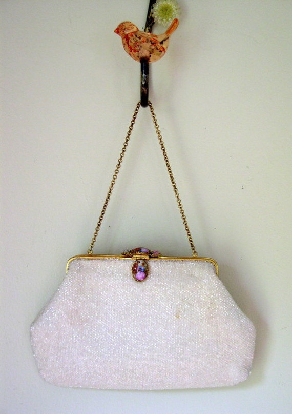 Vintage 40's 50's Evening Bag  Hand Beaded by Josef France  Rare ...