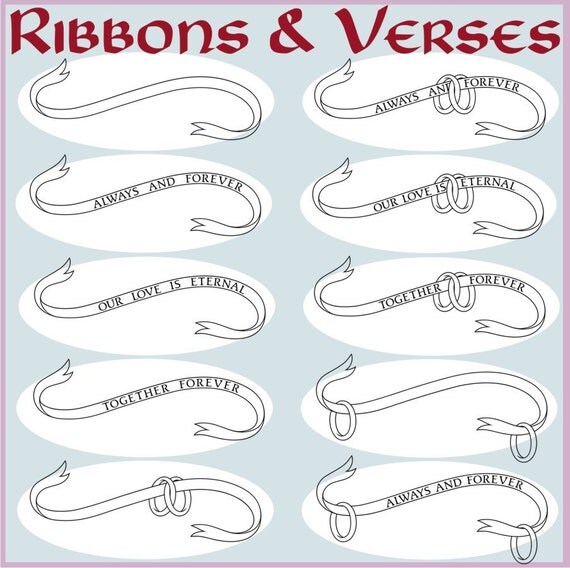 Ribbons & Verses Vector Clipart 40