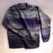Midnight Hour M Mens (L Womans) unisex urban sweater, knit cotton tape and kid mohair