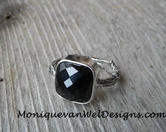 Engagement Wedding or stackable twig ring by moniquevanweldesigns