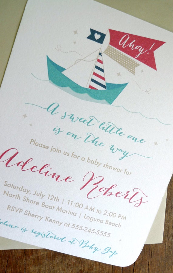 Nautical Invitation Paper 2