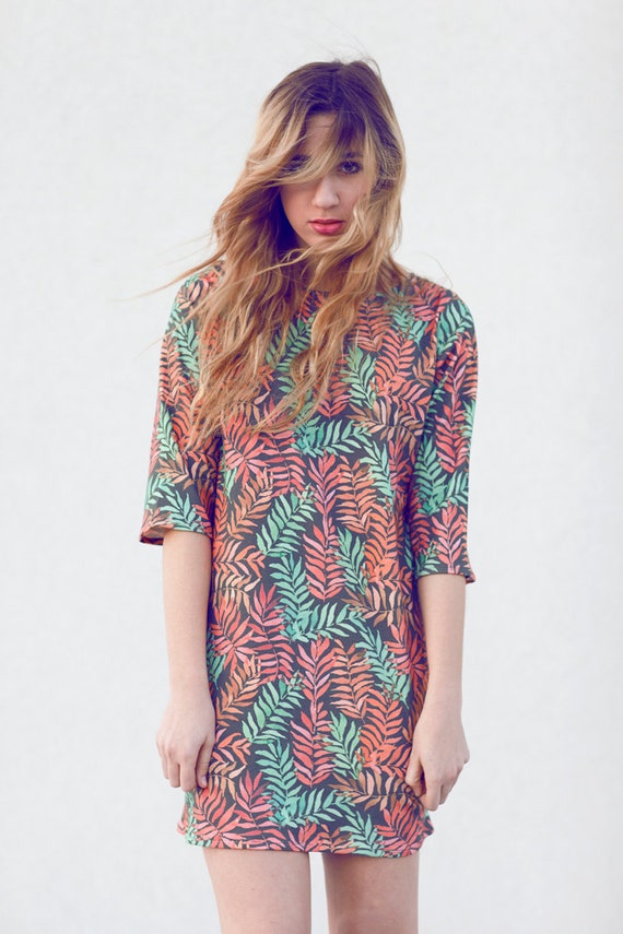 Leafy Print Dress