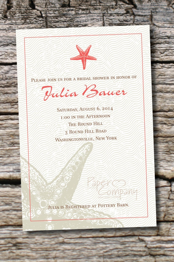 Destination Wedding Shower Invitations 4