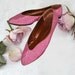 Yves Saint Laurent Pink Silk Moire Ballet Shoes Size 7M